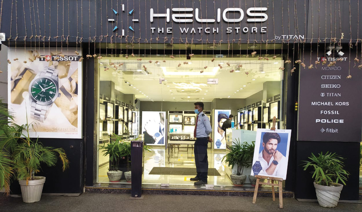 Helios Watch Store in Domestic Departure Terminal 3 New Delhi