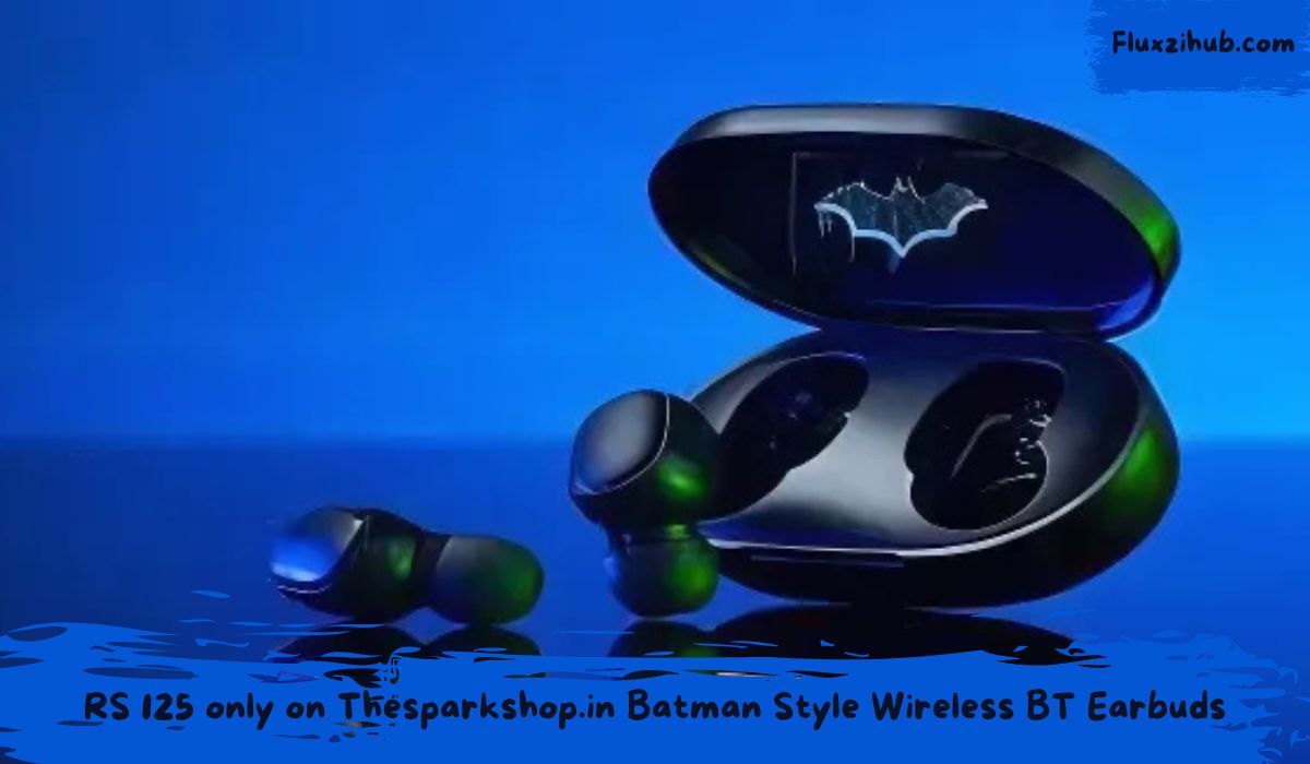 RS 125 only on Thesparkshop.in Batman Style Wireless BT Earbuds