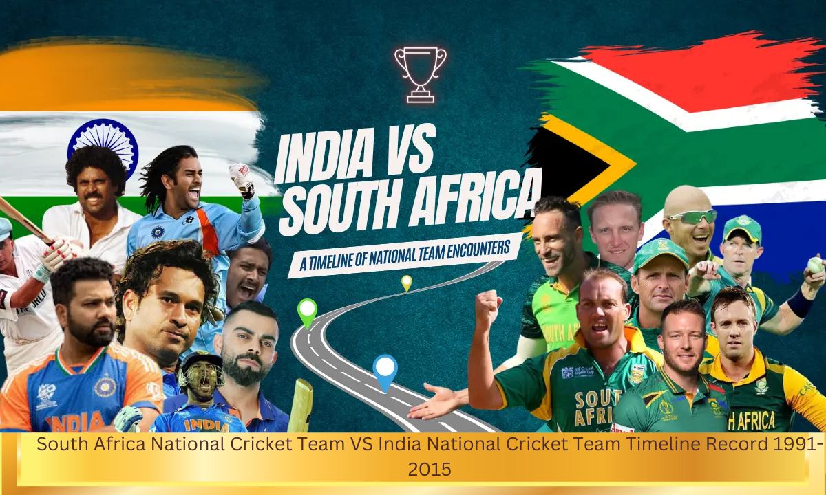 South Africa National Cricket Team VS India National Cricket Team Timeline Record 1991-2015