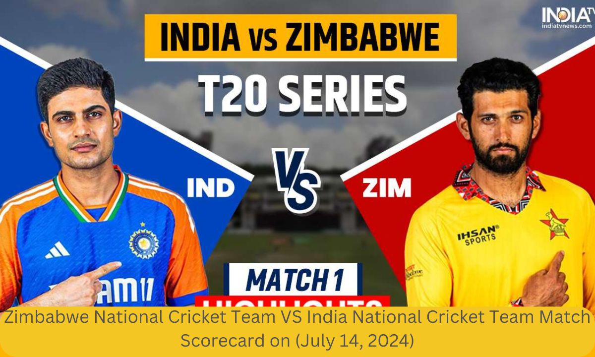 Zimbabwe National Cricket Team VS India National Cricket Team Match Scorecard on (July 14, 2024)